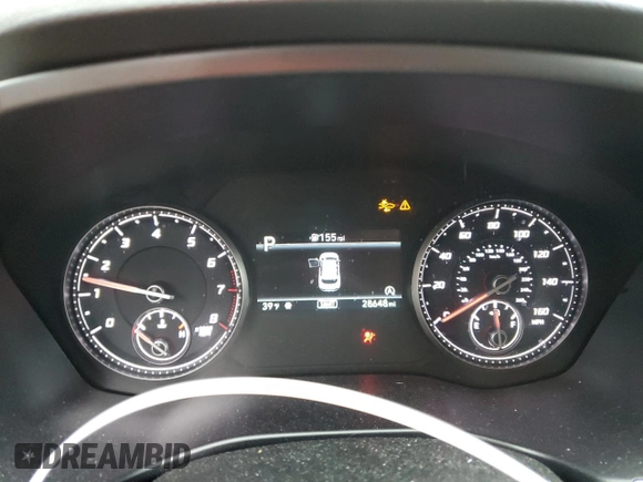 2022 Hyundai Santa Fe SE with VIN 5NMS1DAJ8NH381222, listed as a Copart auction lot 40746494 with 28,648 mi miles and . Bid and sale history available at DreamBid. Image 9.