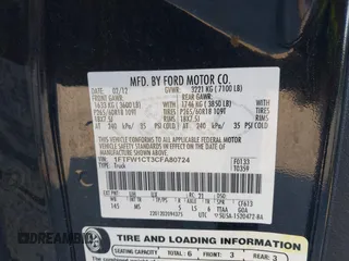 2012 Ford F-150 XL with VIN 1FTFW1CT3CFA80724, listed as a IAAI auction lot 41892848 with 203,530 mi miles. Bid and sale history available at carsss.com. Image 9.