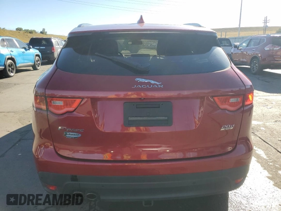 2018 Jaguar F-Pace with VIN SADCL2FN2JA250911, listed as a Copart auction lot 72982954 with 89,829 mi miles and Salvage title. Bid and sale history available at DreamBid. Image 6.