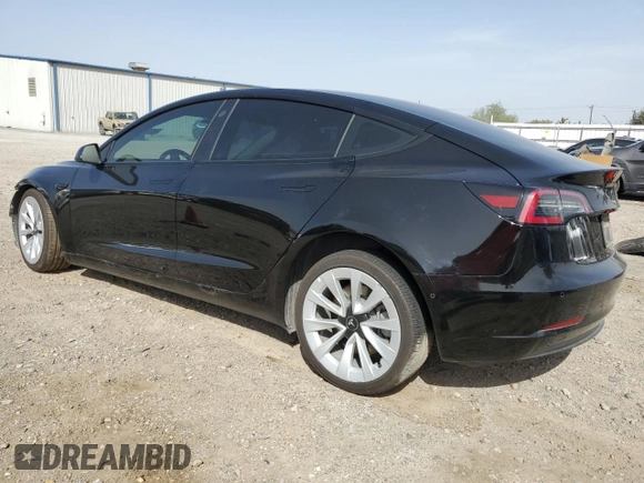 2022 Tesla Model 3 with VIN 5YJ3E1EA0NF287838, listed as a Copart auction lot 47785355 with 54,116 mi miles and Salvage Title. Bid and sale history available at DreamBid. Image 2.