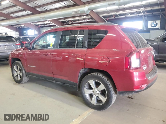 2017 Jeep Compass High Altitude with VIN 1C4NJDEB9HD111042, listed as a Copart auction lot 58888235 with 195,380 mi miles and Clean title. Bid and sale history available at DreamBid. Image 2.