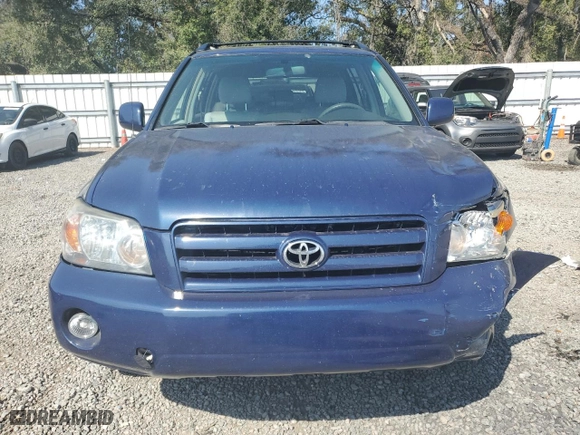 2007 Toyota Highlander with VIN JTEGD21A170160223, listed as a Copart auction lot 45591605 with 157,462 mi miles and Salvage Title. Bid and sale history available at carsss.com. Image 5.