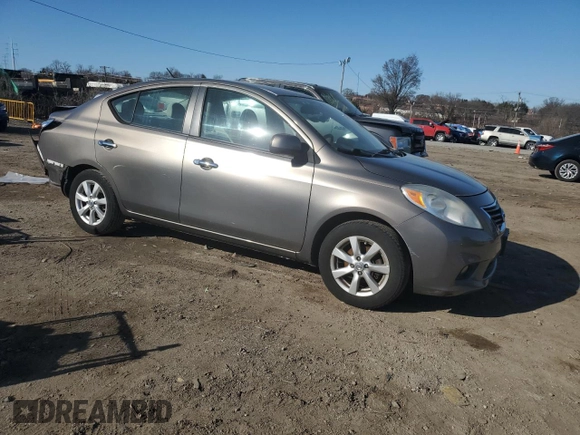 2012 Nissan Versa SV with VIN 3N1CN7APXCL817408, listed as a Copart auction lot 49101125 with 118,417 mi miles and Salvage Title. Bid and sale history available at carsss.com. Image 4.