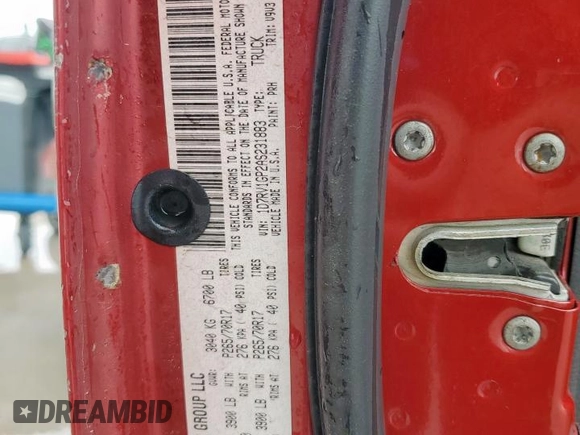 2010 Dodge 1500 SLT z VIN 1D7RV1GP2AS231883, wystawiony jako Copart lot #60376775 z przebiegiem 255 342 mil mil oraz Czysty tytuł • Clean title. Historia ofert i sprzedaży dostępna na DreamBid. Obrazek 13.