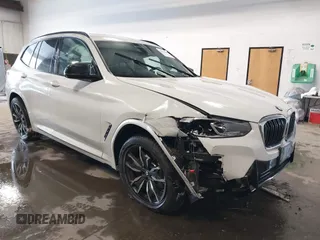 2022 BMW X3 M40i with VIN 5UX83DP05N9K84332, listed as a IAAI auction lot 41493495 with 7,176 mi miles. Bid and sale history available at carsss.com. Image 1.