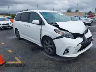 2018 Toyota Sienna SE with VIN 5TDXZ3DC5JS943512, listed as a IAAI auction lot 41786389 with 81,280 mi miles and . Bid and sale history available at DreamBid. Image 1.