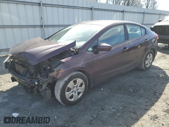 2017 Kia Forte LX with VIN 3KPFK4A73HE074183, listed as a Copart auction lot 45463825 with 112,434 mi miles and Salvage Title. Bid and sale history available at carsss.com. Image 1.