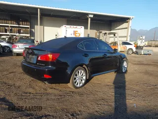 2009 Lexus IS with VIN JTHCK262995032343, listed as a IAAI auction lot 41594238 with 121,643 mi miles. Bid and sale history available at carsss.com. Image 4.