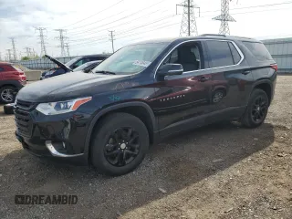 2018 Chevrolet Traverse LT Cloth with VIN 1GNERGKW1JJ250288, listed as a Copart auction lot 54748485 with 122,290 mi miles and Salvage title. Bid and sale history available at DreamBid. Image 1.