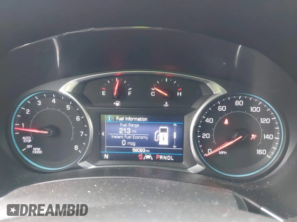 2020 Chevrolet Equinox LT with VIN 3GNAXKEV8LS709926, listed as a IAAI auction lot 41864820 with 59,093 mi miles and . Bid and sale history available at carsss.com. Image 7.