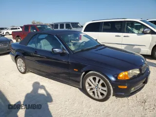 2003 BMW 3 Series 330Ci with VIN WBABS53423JU96915, listed as a Copart auction lot 77735064 with 0 mi miles and Salvage Title. Bid and sale history available at carsss.com. Image 4.