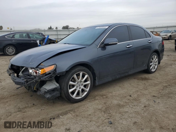 2008 Acura TSX Nav with VIN JH4CL96938C015115, listed as a Copart auction lot 47828555 with 162,608 mi miles and Salvage Title. Bid and sale history available at carsss.com. Image 1.