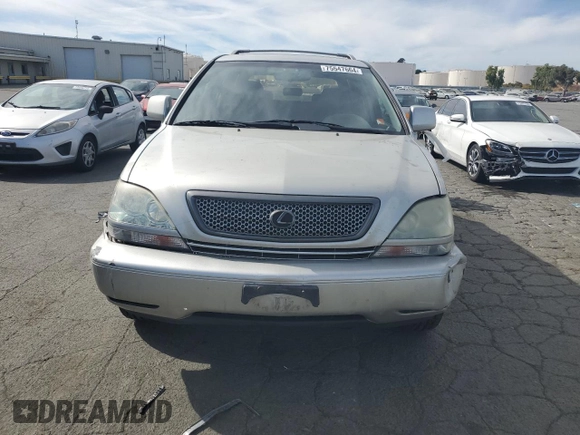2001 Lexus RX 300 with VIN JTJHF10U410214188, listed as a Copart auction lot 75547664 with 217,418 mi miles and Salvage Title. Bid and sale history available at carsss.com. Image 5.