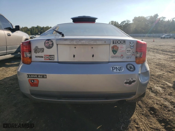 2002 Toyota Celica GT with VIN JTDDR32T720140842, listed as a Copart auction lot 72328524 with 225,259 mi miles and Salvage Title. Bid and sale history available at carsss.com. Image 6.