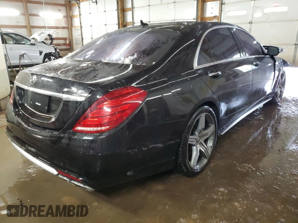 2016 Mercedes-Benz S-Class AMG S 63 with VIN WDDUG7JB5GA218287, listed as a Copart auction lot 44931545 with 0 mi miles and Salvage Title. Bid and sale history available at carsss.com. Image 3.