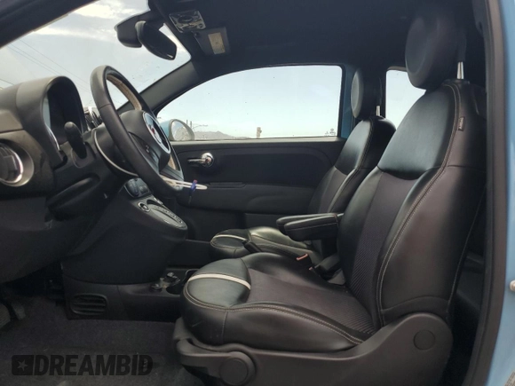 2017 FIAT 500e with VIN 3C3CFFGE9HT561445, listed as a Copart auction lot 65465705 with 59,314 mi miles and Clean title. Bid and sale history available at DreamBid. Image 7.