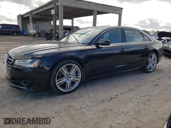 2016 Audi A8 L 4.0T Sport with VIN WAU43AFD3GN012923, listed as a Copart auction lot 73294802 with 24,522 mi miles. Bid and sale history available at carsss.com. Image 1.