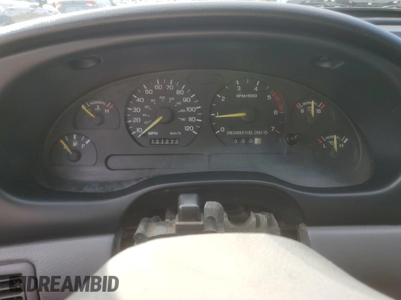 1995 Ford Mustang with VIN 1FALP4046SF283514, listed as a Copart auction lot 47492825 with 121,272 mi miles and Clean Title. Bid and sale history available at carsss.com. Image 9.