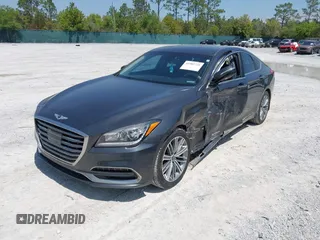 2018 Genesis G80 3.8L z VIN KMHGN4JE9JU265510, wystawiony jako IAAI lot #41985721 z przebiegiem 188 236 mil mil oraz . Historia ofert i sprzedaży dostępna na DreamBid. Obrazek 2.