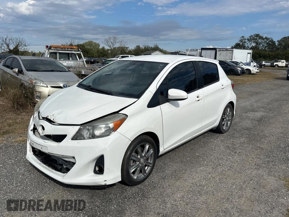 2012 Toyota Yaris L with VIN JTDKTUD36CD523080, listed as a Copart auction lot 86867464 with 134,041 mi miles and Clean Title. Bid and sale history available at carsss.com. Image 2.