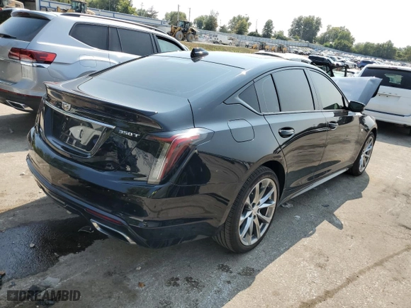 2023 Cadillac CT5 Sport with VIN 1G6DU5RK5P0114354, listed as a Copart auction lot 71387014 with 14,288 mi miles and Salvage Title. Bid and sale history available at carsss.com. Image 3.