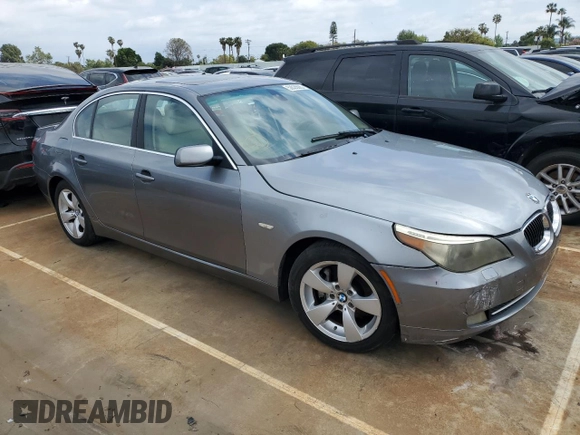 2008 BMW 5 Series 528i with VIN WBANU53588C112681, listed as a Copart auction lot 53535085 with 72,316 mi miles and Salvage Title. Bid and sale history available at carsss.com. Image 4.