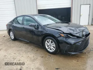 2025 Toyota Camry LE with VIN 4T1DAACK3SU028478, listed as a Copart auction lot 54494635 with 13,595 mi miles and Clean Title. Bid and sale history available at carsss.com. Image 4.