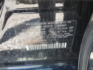 2021 Hyundai Accent SE с VIN 3KPC24A68ME131773, выставлен на аукционе IAAI как лот 42384396 с пробегом 155 697 миль миль и . История ставок и продаж доступна на DreamBid. Изображение 9.