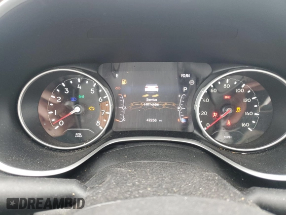 2021 Jeep Compass Limited with VIN 3C4NJDCB0MT551058, listed as a Copart auction lot 47301095 with 47,256 mi miles and Salvage Title. Bid and sale history available at DreamBid. Image 9.