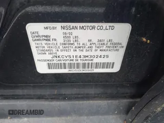 2003 Infiniti G35 z VIN JNKCV51E43M302425, wystawiony jako IAAI lot #42247577 z przebiegiem 157 195 mil mil oraz . Historia ofert i sprzedaży dostępna na DreamBid. Obrazek 9.