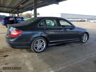 2012 Mercedes-Benz C-Class C 250 Sport with VIN WDDGF4HBXCA630588, listed as a Copart auction lot 48444495 with 95,187 mi miles and Clean Title. Bid and sale history available at carsss.com. Image 3.