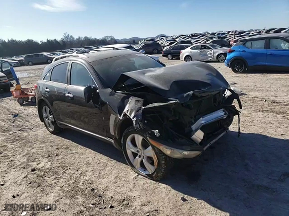 2010 Infiniti FX35 with VIN JN8AS1MW3AM855308, listed as a Copart auction lot 46698525 with 188,613 mi miles and Salvage Title. Bid and sale history available at carsss.com. Image 12.