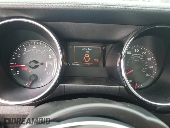2015 Ford Mustang GT with VIN 1FA6P8CFXF5348412, listed as a Copart auction lot 58665155 with 41,878 mi miles and Salvage title. Bid and sale history available at DreamBid. Image 9.