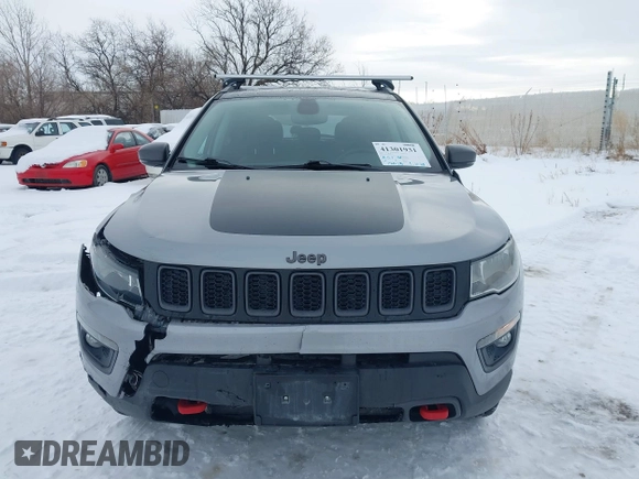 2020 Jeep Compass Trailhawk with VIN 3C4NJDDB1LT203329, listed as a IAAI auction lot 41301931 with 79,035 mi miles and . Bid and sale history available at carsss.com. Image 6.