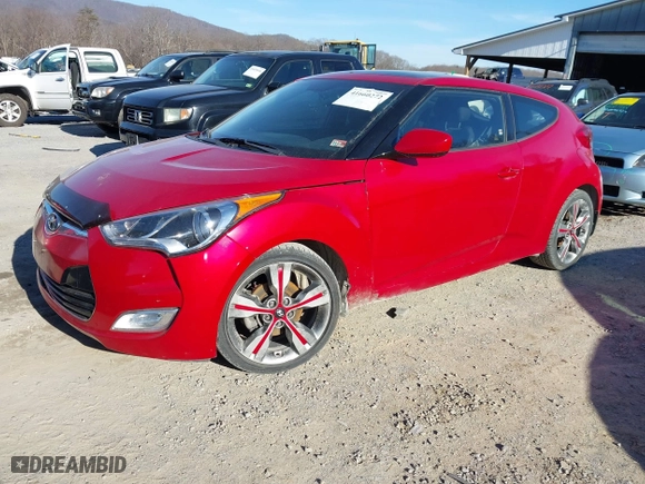2017 Hyundai Veloster with VIN KMHTC6AD3HU320065, listed as a IAAI auction lot 41660272 with 107,350 mi miles. Bid and sale history available at carsss.com. Image 18.