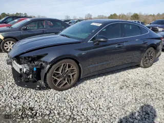 2021 Hyundai Sonata N Line with VIN 5NPEK4JC8MH106592, listed as a Copart auction lot 42183565 with 52,698 mi miles and Salvage Title. Bid and sale history available at carsss.com. Image 1.