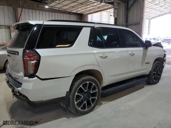 2023 Chevrolet Tahoe RST with VIN 1GNSKRKDXPR484991, listed as a Copart auction lot 81675974 with 22,426 mi miles and Salvage Title. Bid and sale history available at carsss.com. Image 3.