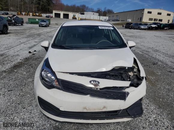 2015 Kia Rio LX with VIN KNADM4A3XF6424410, listed as a Copart auction lot 44797245 with 112961 miles and Salvage Title. Bid and sale history available at carsss.com. Image 5.