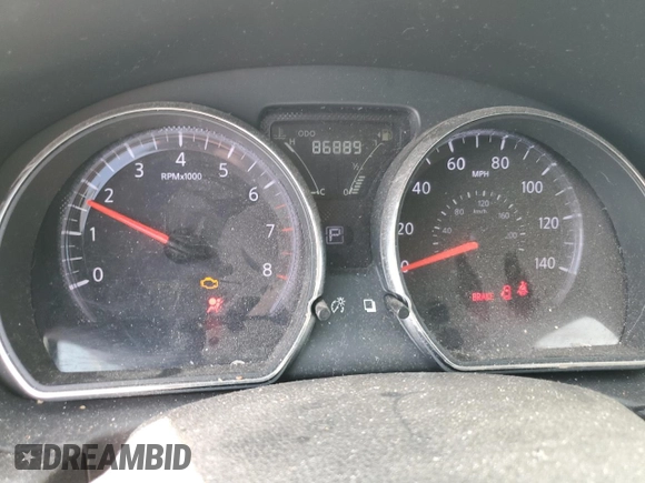 2016 Nissan Versa S Plus with VIN 3N1CN7AP1GL822969, listed as a Copart auction lot 58520635 with 86,889 mi miles and Salvage title. Bid and sale history available at DreamBid. Image 9.