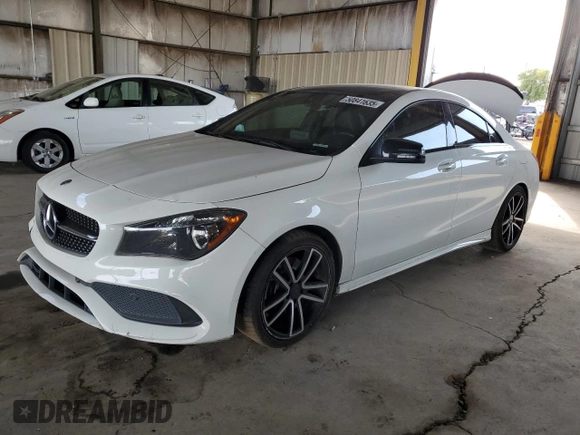 2018 Mercedes-Benz CLA 250 with VIN WDDSJ4EB5JN648161, listed as a Copart auction lot 50841635 with 106,211 mi miles and Salvage Title. Bid and sale history available at DreamBid. Image 1.
