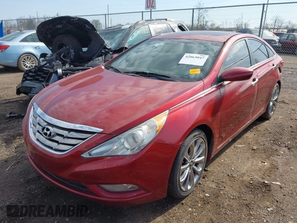 2012 Hyundai Sonata 2.4L Limited PZEV with VIN 5NPEC4AC0CH444533, listed as a IAAI auction lot 42065047 with 162,624 mi miles. Bid and sale history available at carsss.com. Image 2.