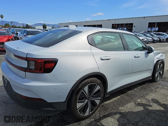 2023 Polestar 2 with VIN YSMEG3KA3PL143983, listed as a Copart auction lot 51378135 with 48,960 mi miles and Clean Title. Bid and sale history available at carsss.com. Image 3.