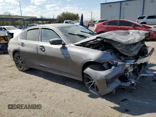 2021 BMW 3 Series 330i with VIN 3MW5R1J02M8B49793, listed as a Copart auction lot 75088384 with 42,281 mi miles and Salvage Title. Bid and sale history available at carsss.com. Image 4.
