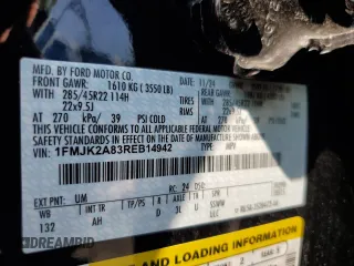 2024 Ford Expedition Max Limited with VIN 1FMJK2A83REB14942, listed as a Copart auction lot 62335885 with 9,928 mi miles and Salvage title. Bid and sale history available at DreamBid. Image 13.