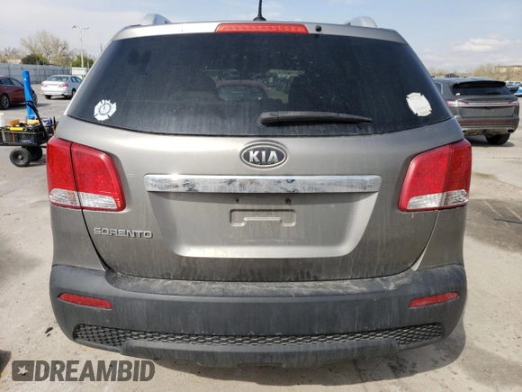2013 Kia Sorento LX with VIN 5XYKTDA21DG401970, listed as a Copart auction lot 54079365 with 217,969 mi miles and Salvage title. Bid and sale history available at DreamBid. Image 6.