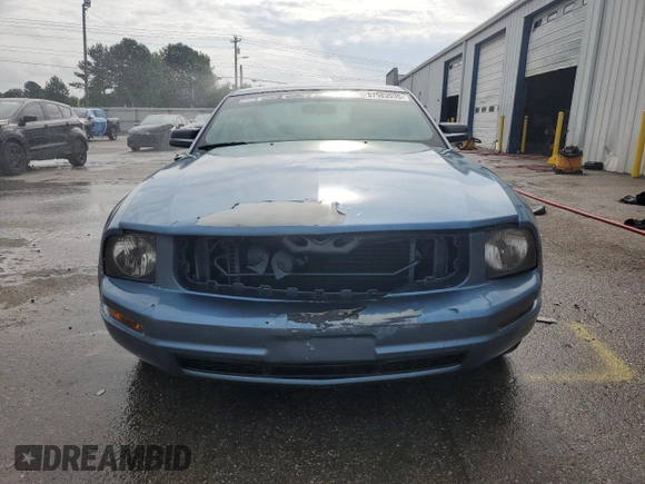 2007 Ford Mustang Deluxe with VIN 1ZVFT80N475294220, listed as a Copart auction lot 57589535 with 233,160 mi miles and Salvage title. Bid and sale history available at DreamBid. Image 5.