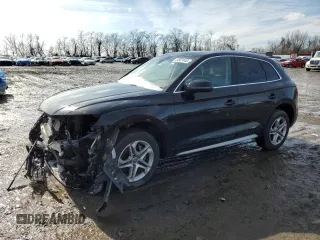 2018 Audi Q5 Premium Plus with VIN WA1BNAFY0J2029706, listed as a Copart auction lot 44907445 with 107,869 mi miles and Salvage Title. Bid and sale history available at carsss.com. Image 1.