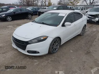 2013 Dodge Dart Rallye with VIN 1C3CDFBH3DD316440, listed as a IAAI auction lot 41704590 with 141,395 mi miles. Bid and sale history available at carsss.com. Image 2.