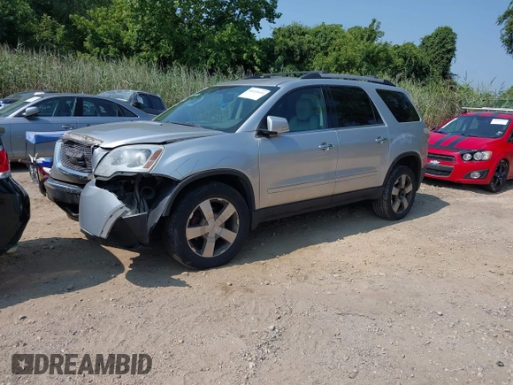 2010 GMC Acadia SLT1 with VIN 1GKLVMED2AJ199716, listed as a IAAI auction lot 42154966 with 200,493 mi miles. Bid and sale history available at carsss.com. Image 2.