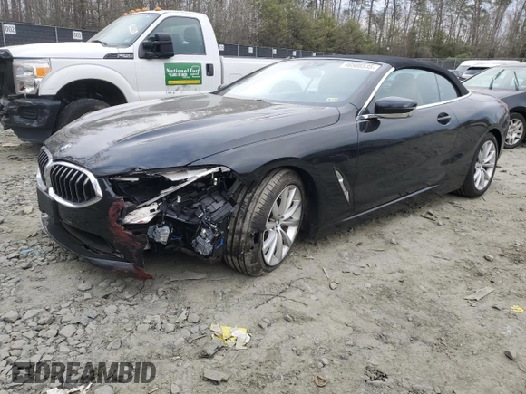 2020 BMW 8 Series 840i with VIN WBADZ4C07LCE88649, listed as a Copart auction lot 46906535 with 38,604 mi miles and Salvage title. Bid and sale history available at DreamBid. Image 1.